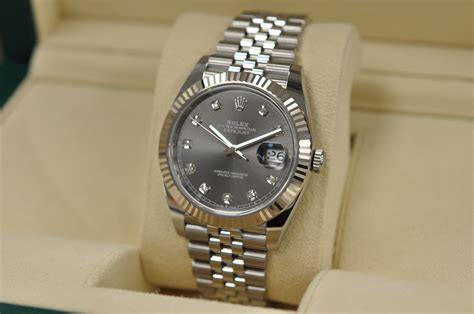 rolex datejust rhodium diamond